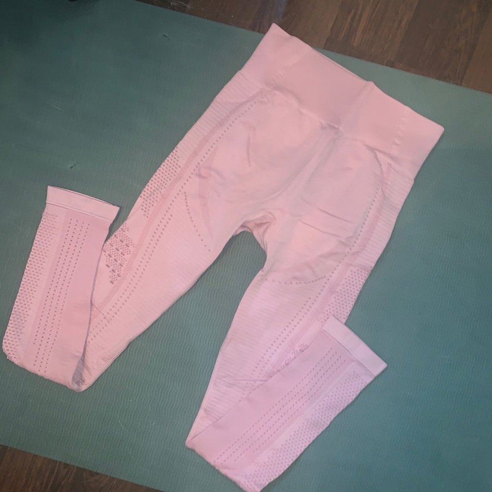 pink workout leggings - S